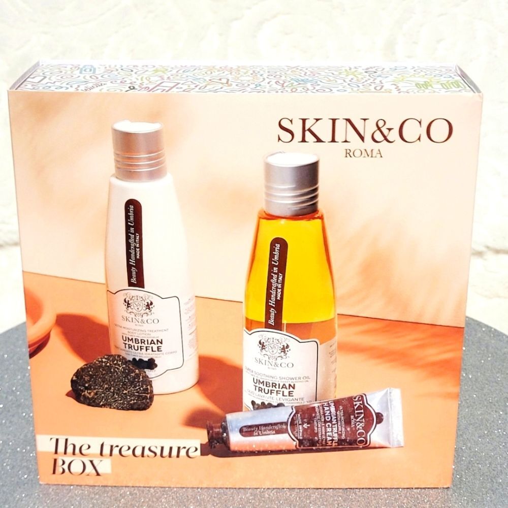 Skin & Co Roma The Treasure Box 3 Pc Set Body Lotion Shower Oil Hand Cream New